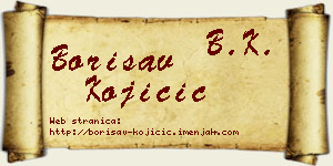 Borisav Kojičić vizit kartica